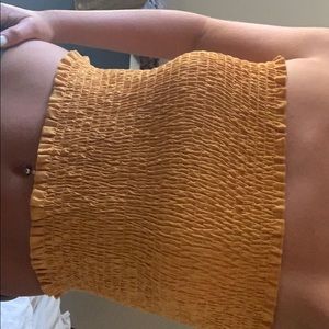 Yellow Tube Top - Thrifted